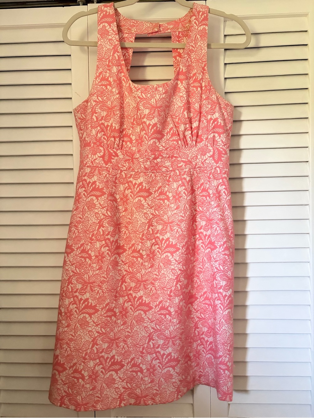 Jade Pink Coral Lace Dress